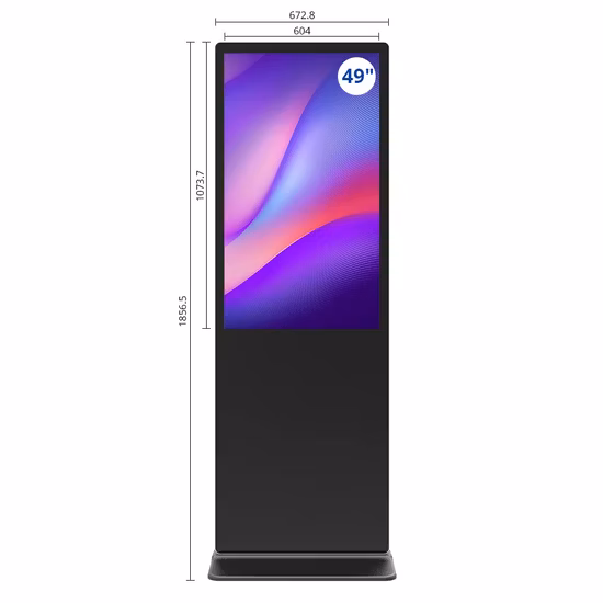 OLED 55 pulgadas Stand Monitor Kiosco Red Video Player Terminal Pantalla táctil Publicidad Pantalla LCD interactiva Señalización digital Pantalla transparente para computadora portátil