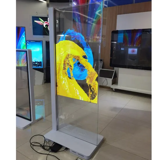 Pantalla táctil transparente de 55 pulgadas OLED Digital Signage 10points para museo